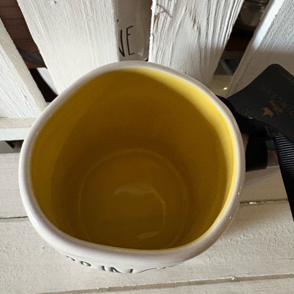 Rae Dunn White and Yellow Accent Mug Princess and the Frog - Picture 2 of 3